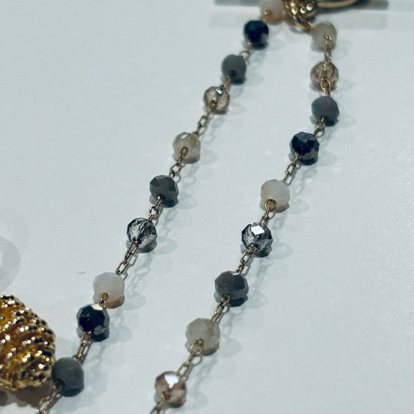 Pacific Northwest Theme Gold Pinecone Earrings & Necklace - Picture 5 of 11